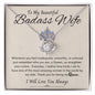 TO MY BADASS WIFE | LOVE KNOT NECKLACE