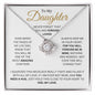 To My Daughter | Love Knot Necklace