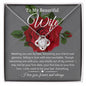 To My Beautiful Wife | Love Knot Necklace