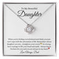 To My Beautiful Daughter | Love Knot Necklace