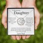 To My Amazing Daughter/ Love Knot Necklace