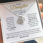 To My Daughter | Love Knot Necklace