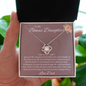 To My Bonus Daughter/ Love Knot Necklace
