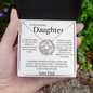 To My Amazing Daughter/ Love Knot Necklace