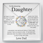 To My Amazing Daughter/ Love Knot Necklace