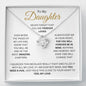 To My Daughter | Love Knot Necklace