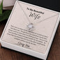 To My Beautiful Wife/Love Knot Necklace
