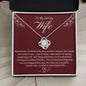 To My Wife | Love Knot Necklace