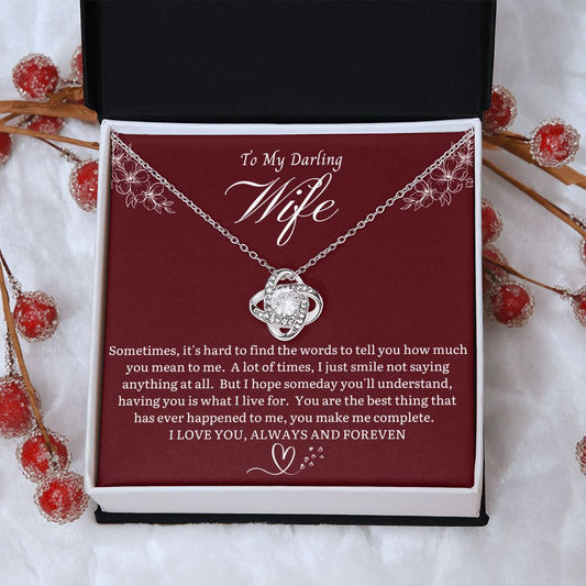 To My Wife | Love Knot Necklace