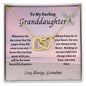 To My Darling Granddaughter | Interlocking Hearts