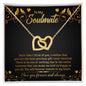 To My Soulmate | Interlocking Hearts Necklace
