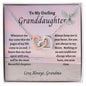 To My Darling Granddaughter | Interlocking Hearts