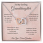 To My Darling Granddaughter/Grandma/ Interlocking Hearts