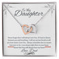 Interlocking Necklace/To My Daughter Love Dad