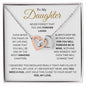 To My Daughter | Interlocking Hearts
