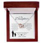 To My Daughter from Dad | Interlocking Hearts