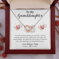 To My Granddaughter | Interlocking Hearts