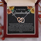To My Loving Grandmother | Interlocking Hearts