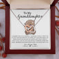 To My Granddaughter | Interlocking Hearts Necklace