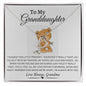 To My Granddaughter | Delicate Heart Necklace