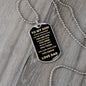 To My Son Always Remember Dog Tag
