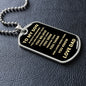 To My Son Always Remember Dog Tag