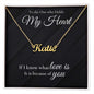 The One Who Holds My Heart | Personalize Name Necklace
