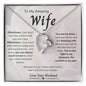 To My Amazing Wife/ Forever Love Necklace