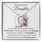 To My Amazing Daughter/Forever Love Necklace