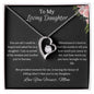 To My Loving Daughter |Forever Love Necklace