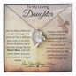 To My Love Daughter I will always Love You/ Forever Love Necklace