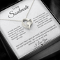 To My Soulmate I Love You/ Forever Love Necklace