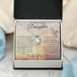 To My Love Daughter I will always Love You/ Forever Love Necklace