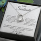 To My Soulmate I Love You/ Forever Love Necklace
