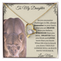To My Daughter/ Forever Love Necklace