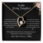 To My Loving Daughter |Forever Love Necklace