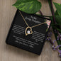 To My Loving Daughter |Forever Love Necklace