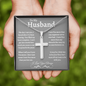 To My Husband/ Cross Necklace